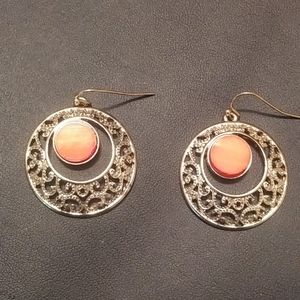Vintage filigree gold earrings
